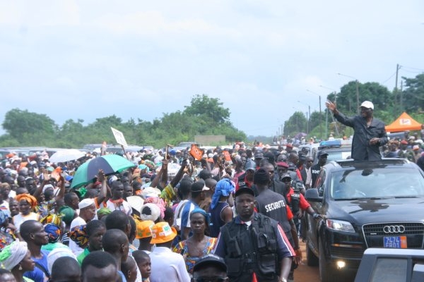 Côte d`Ivoire: Ouattara prône la paix depuis son fief du nord ex-rebelle